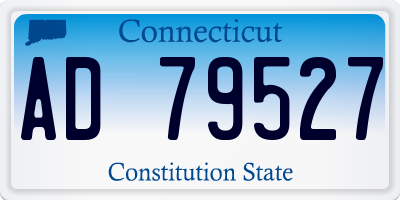 CT license plate AD79527