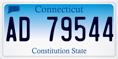CT license plate AD79544
