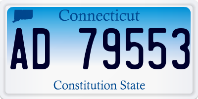 CT license plate AD79553