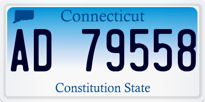 CT license plate AD79558