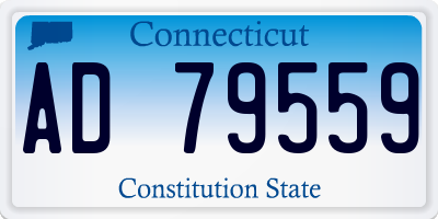 CT license plate AD79559