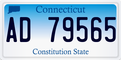 CT license plate AD79565