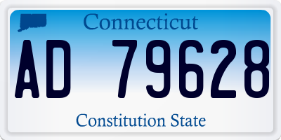 CT license plate AD79628