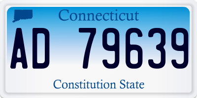 CT license plate AD79639