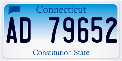 CT license plate AD79652