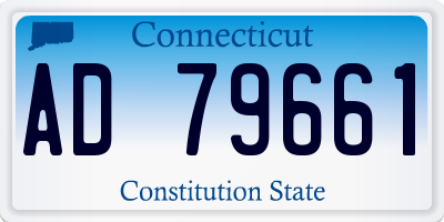 CT license plate AD79661