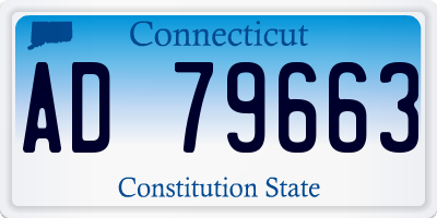 CT license plate AD79663