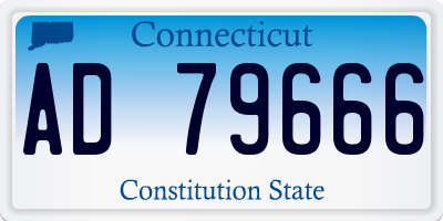 CT license plate AD79666