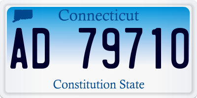 CT license plate AD79710