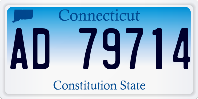 CT license plate AD79714