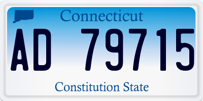 CT license plate AD79715
