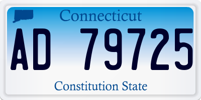 CT license plate AD79725