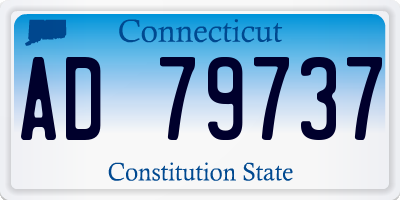 CT license plate AD79737