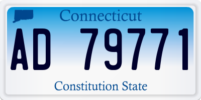 CT license plate AD79771