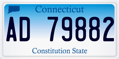 CT license plate AD79882