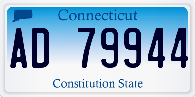 CT license plate AD79944