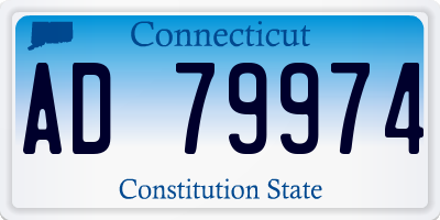 CT license plate AD79974
