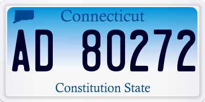 CT license plate AD80272
