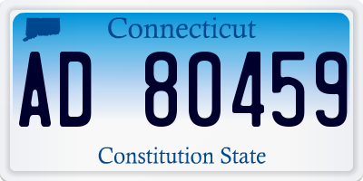 CT license plate AD80459