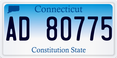 CT license plate AD80775