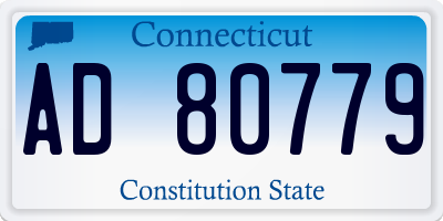 CT license plate AD80779