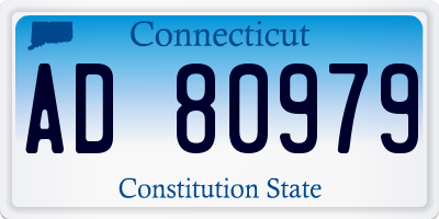 CT license plate AD80979