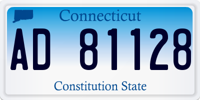 CT license plate AD81128