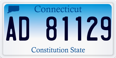 CT license plate AD81129