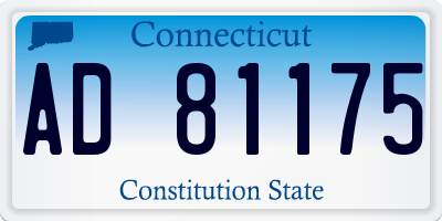 CT license plate AD81175