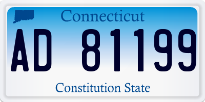 CT license plate AD81199