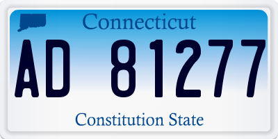 CT license plate AD81277