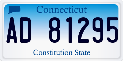 CT license plate AD81295