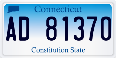 CT license plate AD81370