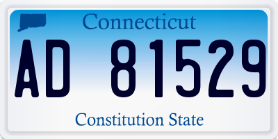 CT license plate AD81529