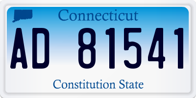 CT license plate AD81541
