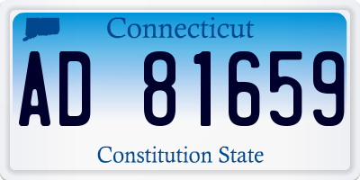CT license plate AD81659