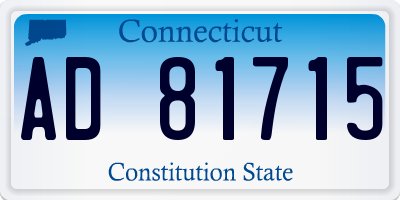 CT license plate AD81715