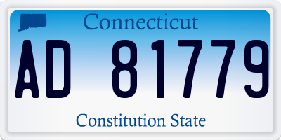 CT license plate AD81779