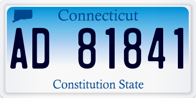 CT license plate AD81841