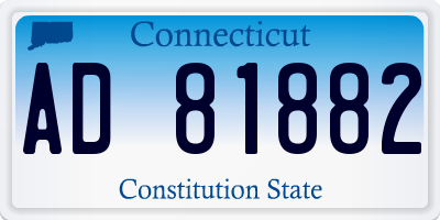 CT license plate AD81882