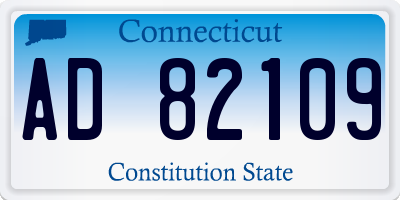 CT license plate AD82109
