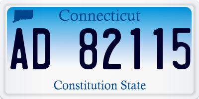 CT license plate AD82115