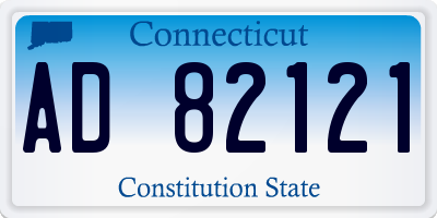 CT license plate AD82121
