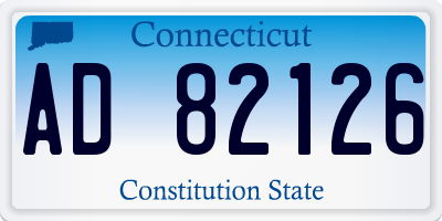 CT license plate AD82126