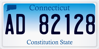 CT license plate AD82128