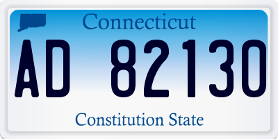 CT license plate AD82130