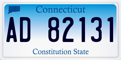 CT license plate AD82131