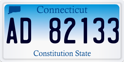CT license plate AD82133
