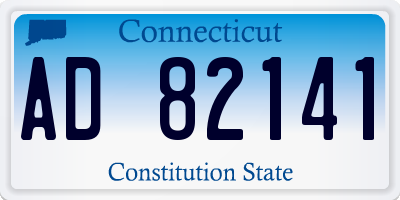 CT license plate AD82141