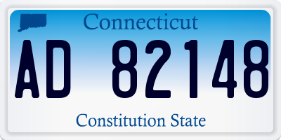 CT license plate AD82148